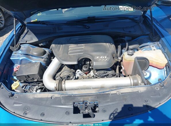 2C3CDXJG1NH154116 2022 DODGE CHARGER Blue Вид ззаду