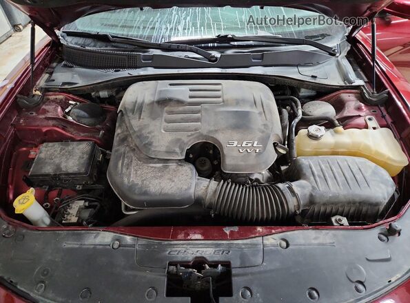 2C3CDXJG2HH538362 2017 DODGE CHARGER Burgundy უკანა სალონის ხედი