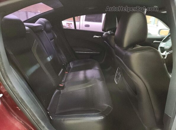 2C3CDXJG2HH538362 2017 DODGE CHARGER Burgundy უკანა სავარძლების ხედი