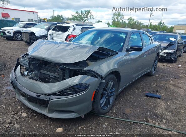 2C3CDXJG4KH523840 2019 DODGE CHARGER Gray Передня ліва чверть
