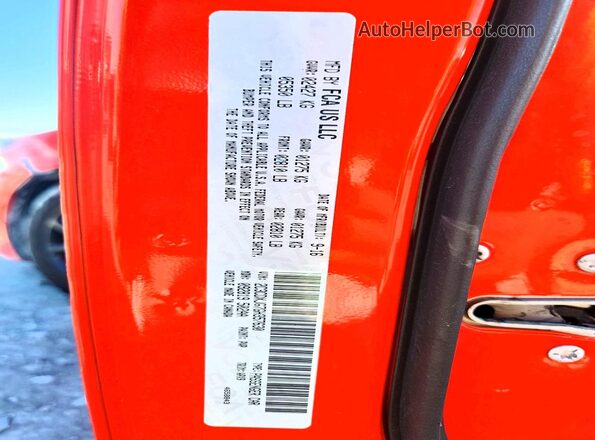 2C3CDXJG7GH357630 2016 DODGE CHARGER Orange 