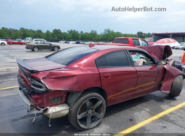 2C3CDXJGXKH665609 2019 DODGE CHARGER Burgundy Tył prawy