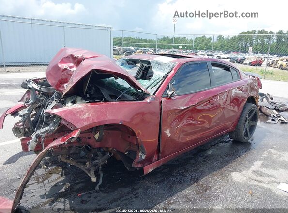2C3CDXJGXKH665609 2019 DODGE CHARGER Burgundy Przód lewy