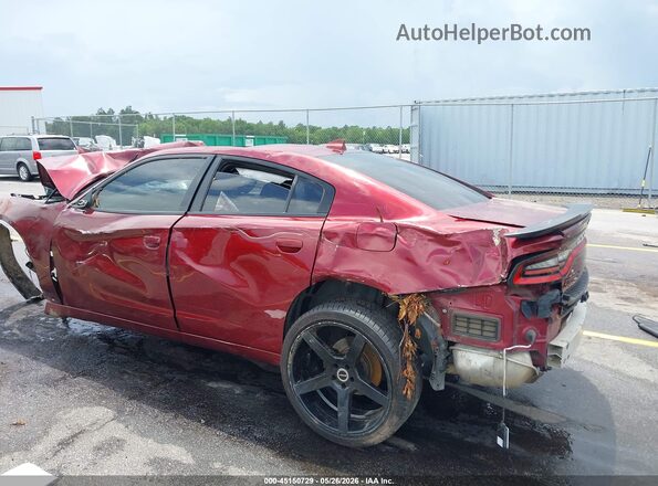 2C3CDXJGXKH665609 2019 DODGE CHARGER Burgundy Tył lewy