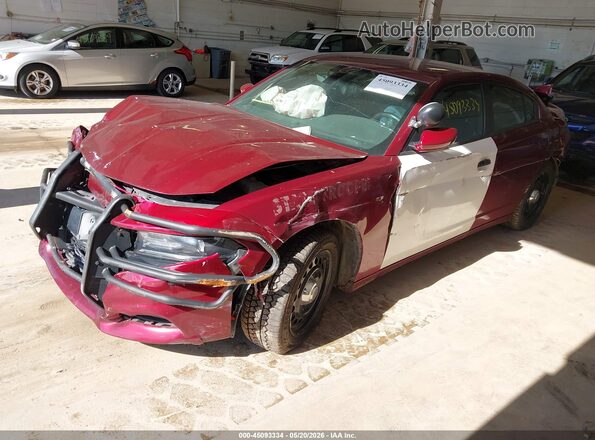 2C3CDXKGXMH636919 2021 DODGE CHARGER Burgundy Przód lewy