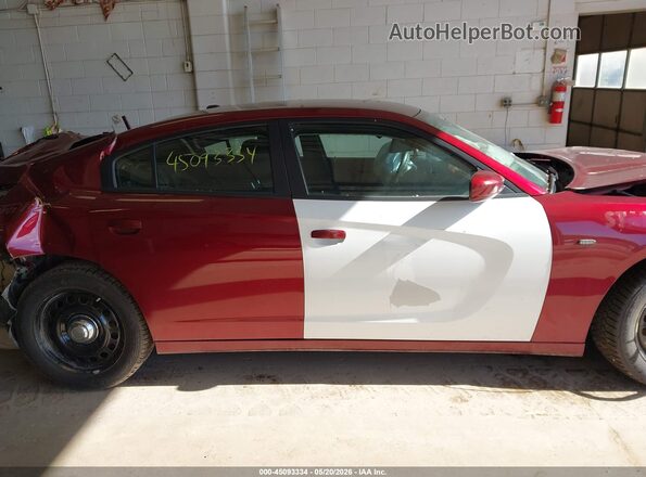 2C3CDXKGXMH636919 2021 DODGE CHARGER Burgundy Widok wnętrza z tyłu