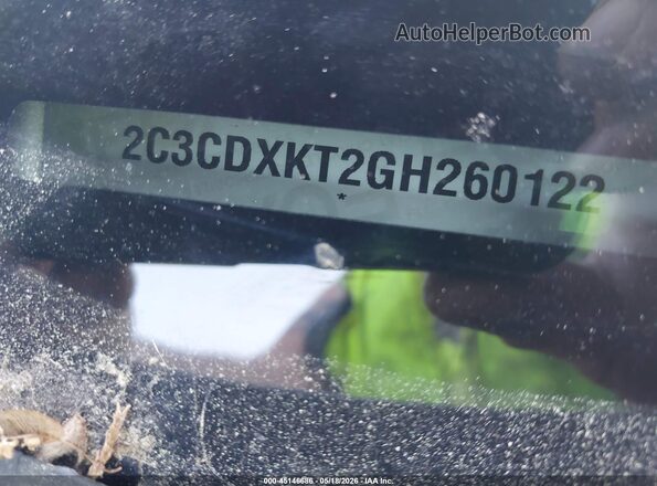 2C3CDXKT2GH260122 2016 DODGE CHARGER Black Widok komory silnika