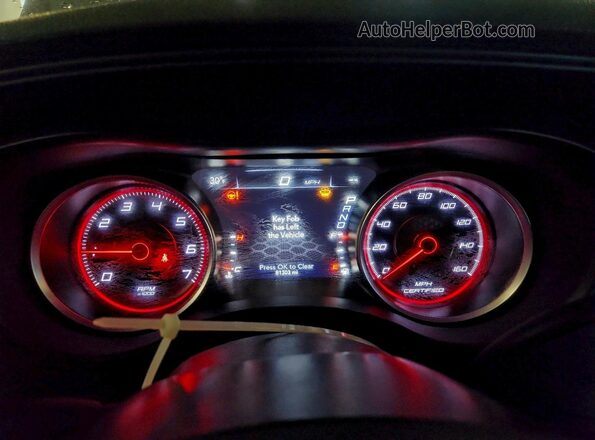 2C3CDXKT5LH209160 2020 DODGE CHARGER Gray Вид щитка приладів