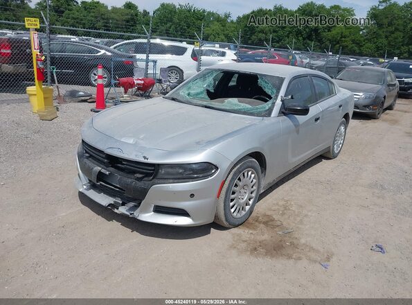 2C3CDXKT8JH330231 2018 DODGE CHARGER Silver წინა მარცხენა ხედი სამი მეოთხედიდან