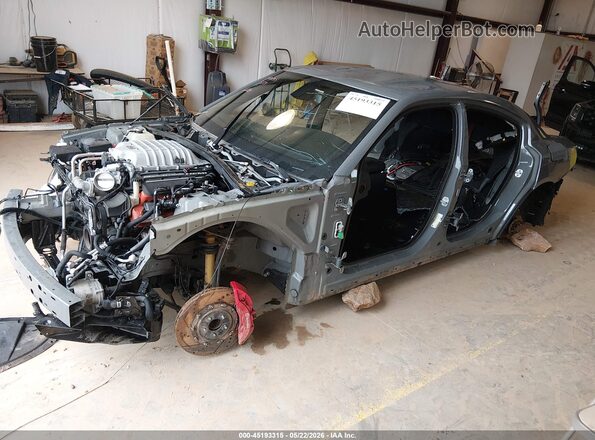 2C3CDXL93KH618906 2019 DODGE CHARGER Gray Առջևի ձախ երեք քառորդ տեսարան