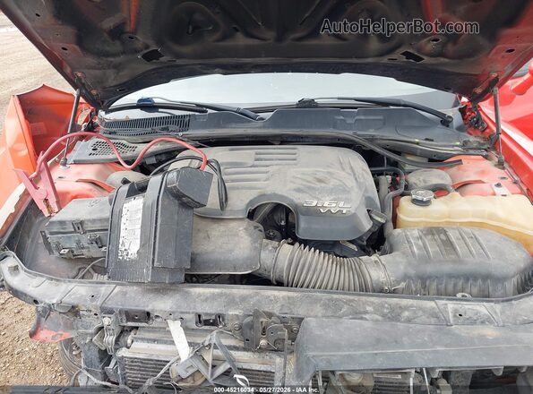 2C3CDZAG1JH317546 2018 DODGE CHALLENGER Orange Rear view