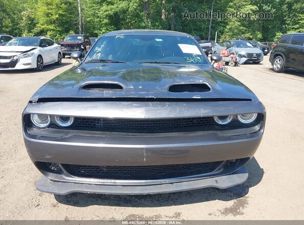 2C3CDZAG3KH735320 2019 DODGE CHALLENGER Gray Widok wnętrza z tyłu