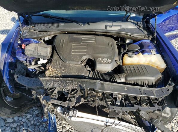 2C3CDZAG4KH752319 2019 DODGE CHALLENGER Blue Vista interior trasera