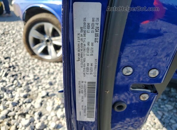 2C3CDZAG4KH752319 2019 DODGE CHALLENGER Blue Vista del compartimento del motor
