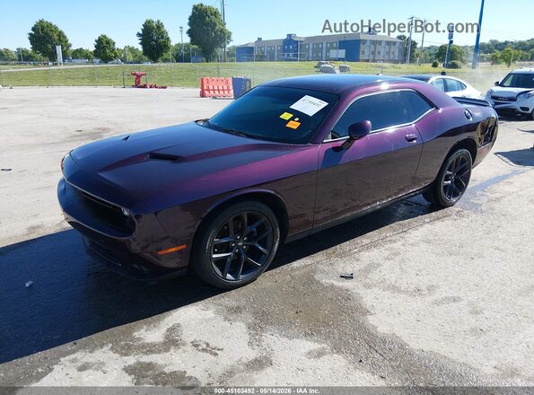 2C3CDZAG4MH539177 2021 DODGE CHALLENGER Purple წინა მარცხენა ხედი სამი მეოთხედიდან