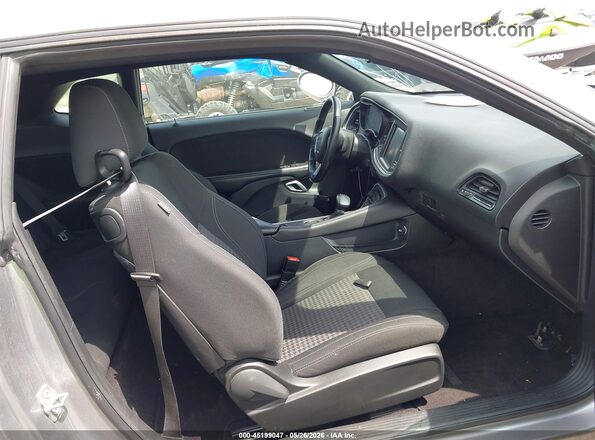 2C3CDZAG6GH202854 2016 DODGE CHALLENGER Gray წინა სალონის ხედი