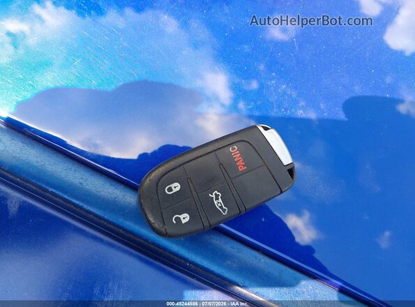 2C3CDZAG6JH310883 2018 DODGE CHALLENGER Blue Dashboard view