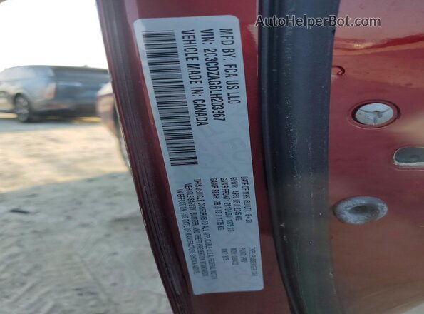 2C3CDZAG6LH203867 2020 DODGE CHALLENGER Красный 
