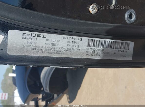 2C3CDZAG7HH550602 2017 DODGE CHALLENGER Черный Вид подкапотного пространства