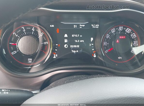 2C3CDZAG7KH684534 2019 DODGE CHALLENGER Burgundy Հետևի նստատեղերի տեսք