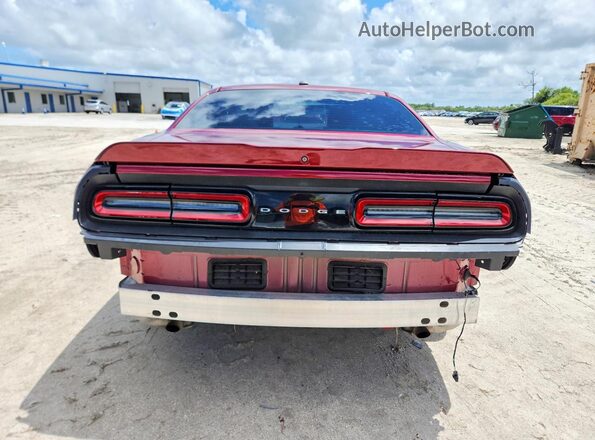 2C3CDZAG7MH502883 2021 DODGE CHALLENGER Maroon უკანა ხედი