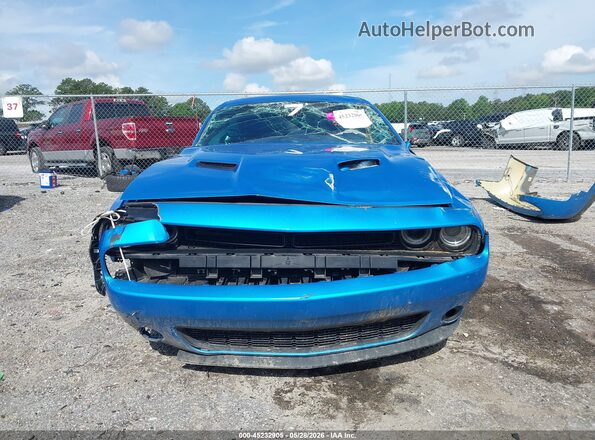 2C3CDZAG7PH582125 2023 DODGE CHALLENGER Blue Widok wnętrza z tyłu