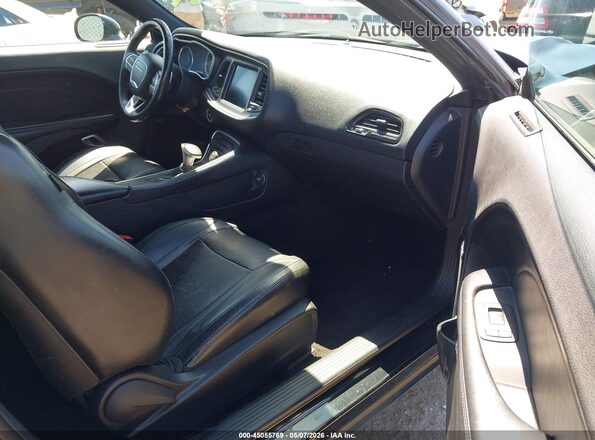 2C3CDZAG8GH249870 2016 DODGE CHALLENGER Black Вид салону спереду