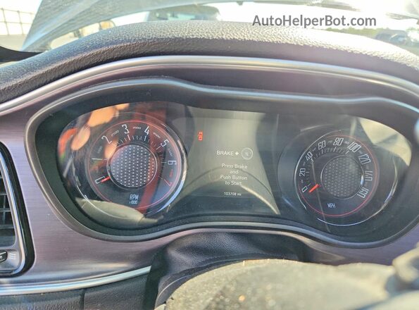 2C3CDZAG8GH264515 2016 DODGE CHALLENGER Black Vista del cuadro de instrumentos