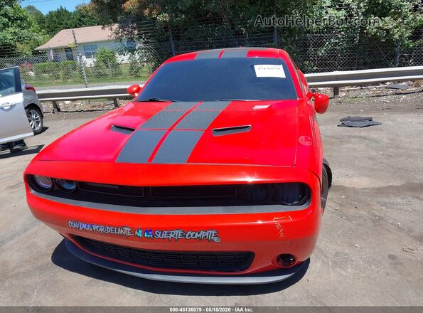 2C3CDZAG8JH287560 2018 DODGE CHALLENGER Orange ხელსაწყოთა პანელის ხედი