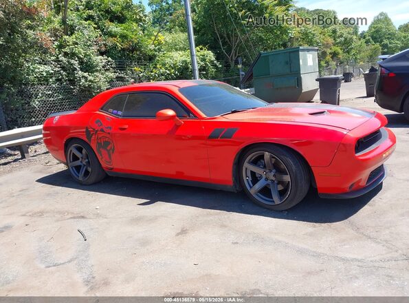2C3CDZAG8JH287560 2018 DODGE CHALLENGER Orange უკანა სალონის ხედი