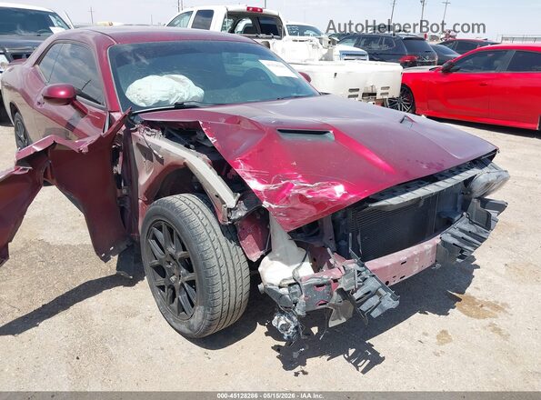 2C3CDZAG8KH727455 2019 DODGE CHALLENGER Maroon Widok z przodu