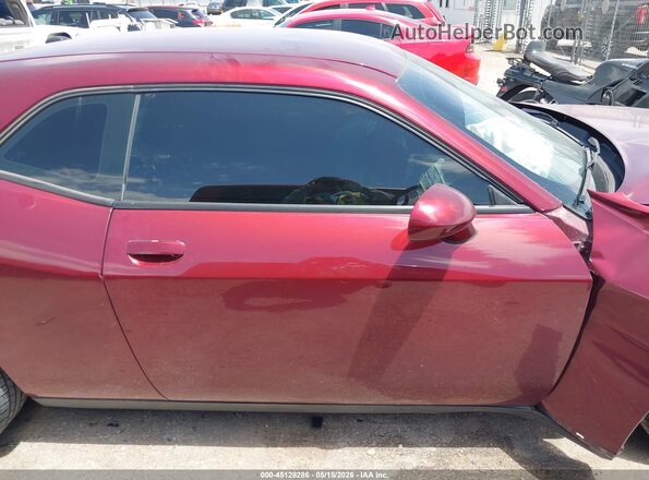 2C3CDZAG8KH727455 2019 DODGE CHALLENGER Maroon Widok wnętrza z tyłu