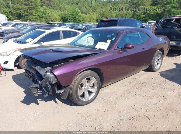 2C3CDZAG9LH250844 2020 DODGE CHALLENGER Purple Առջևի ձախ երեք քառորդ տեսարան