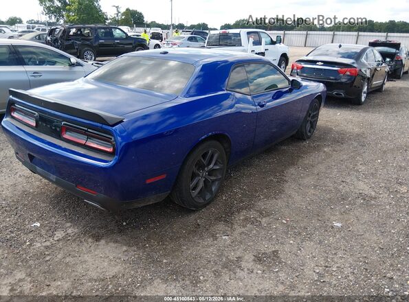 2C3CDZAG9MH514078 2021 DODGE CHALLENGER Blue Trasero derecho