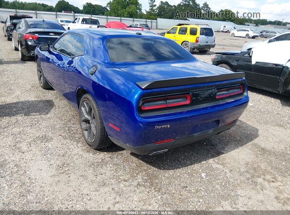 2C3CDZAG9MH514078 2021 DODGE CHALLENGER Blue Trasero izquierdo