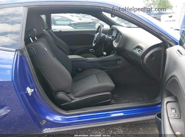 2C3CDZAG9MH514078 2021 DODGE CHALLENGER Blue Vista interior delantera