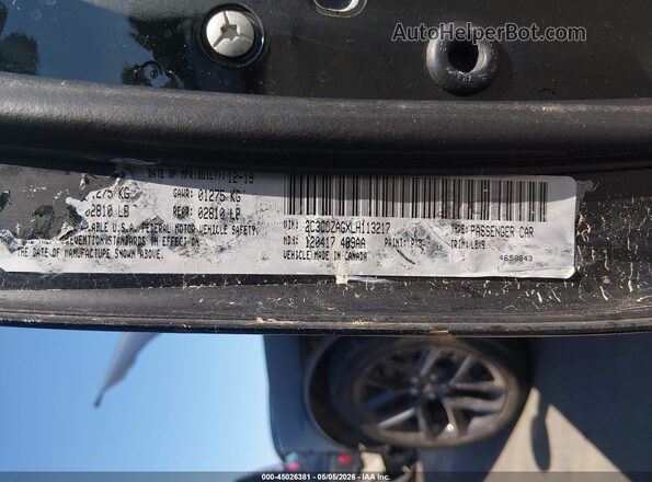 2C3CDZAGXLH113217 2020 DODGE CHALLENGER Black 