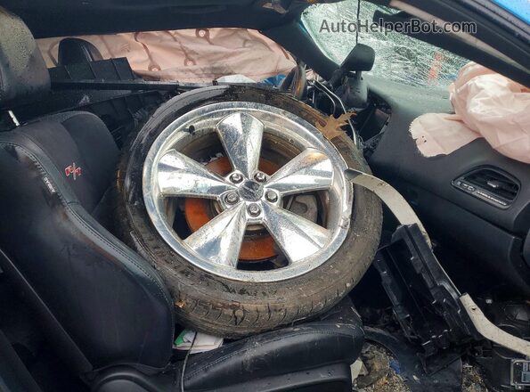 2C3CDZBT0GH128942 2016 DODGE CHALLENGER Blue Widok wnętrza z przodu