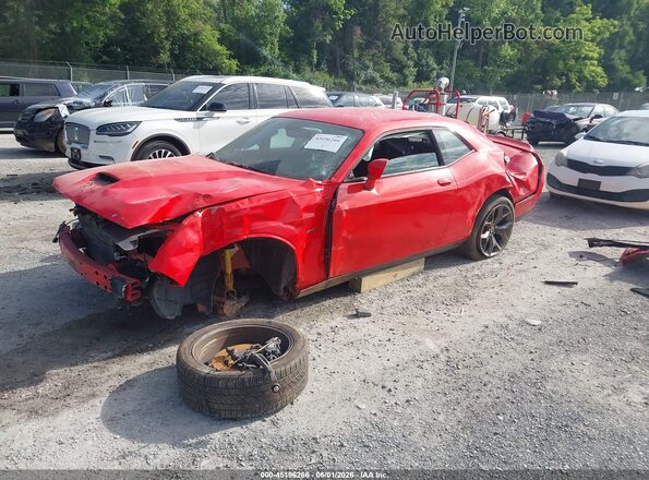 2C3CDZBT2KH705205 2019 DODGE CHALLENGER Orange Vista tres cuartos delantera izquierda