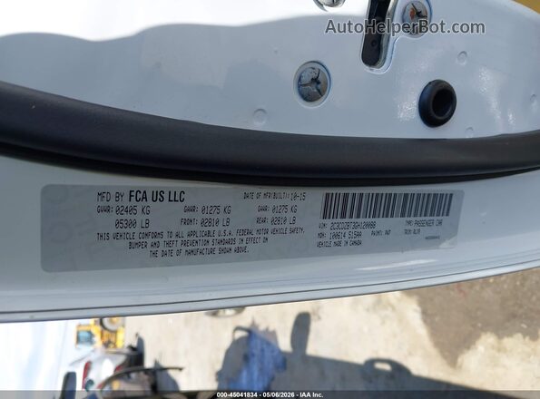 2C3CDZBT3GH120088 2016 DODGE CHALLENGER White 