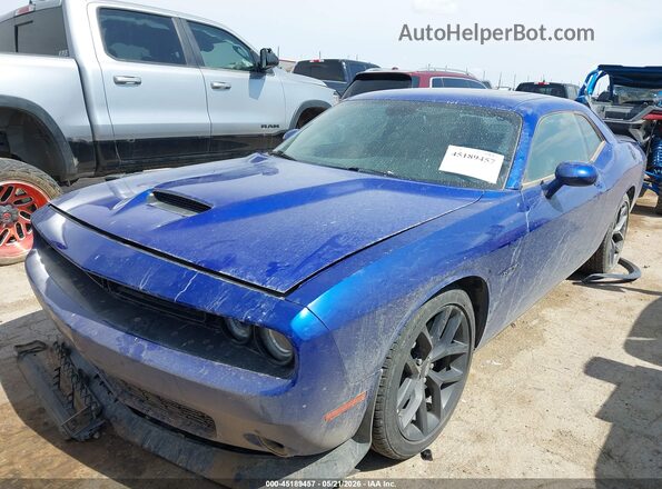 2C3CDZBT4NH230547 2022 DODGE CHALLENGER Синий Передняя левая четверть