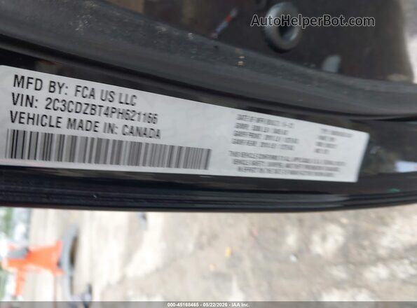 2C3CDZBT4PH621166 2023 DODGE CHALLENGER Black 