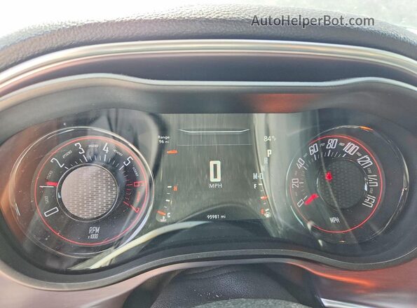 2C3CDZBT6GH201442 2016 DODGE CHALLENGER Черный Вид щитка приборов