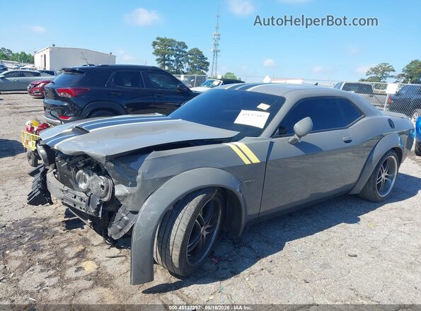2C3CDZBT6KH552232 2019 DODGE CHALLENGER Gray Առջևի ձախ երեք քառորդ տեսարան