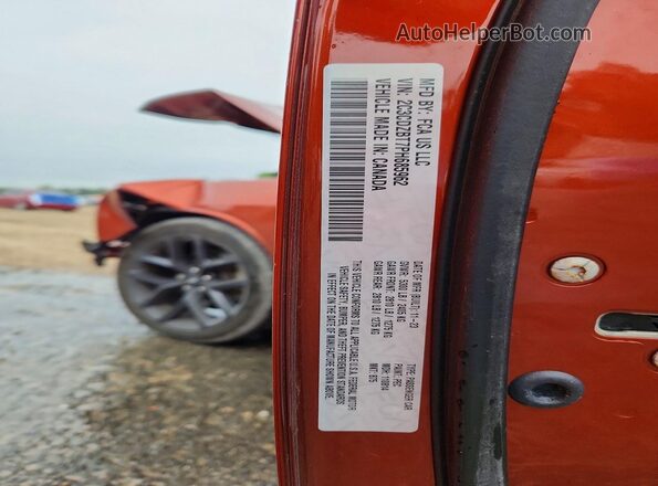 2C3CDZBT7PH685962 2023 DODGE CHALLENGER Orange 