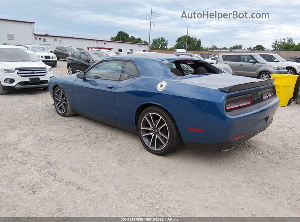 2C3CDZBT7PH694113 2023 DODGE CHALLENGER Blue Trasero izquierdo