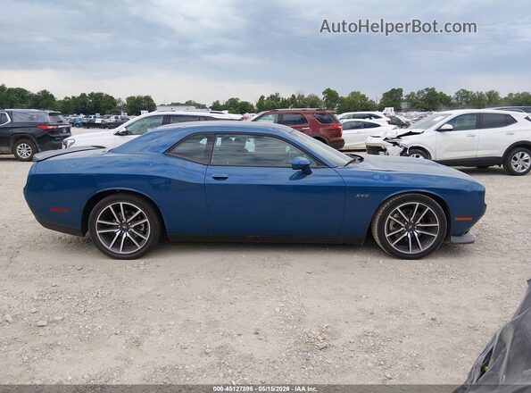 2C3CDZBT7PH694113 2023 DODGE CHALLENGER Blue Vista interior trasera