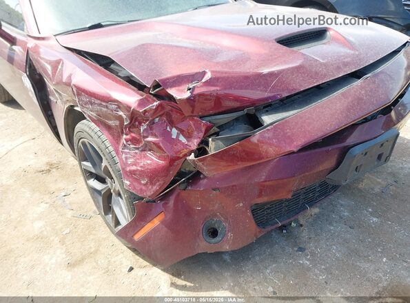 2C3CDZBT8KH655393 2019 DODGE CHALLENGER Maroon Front view