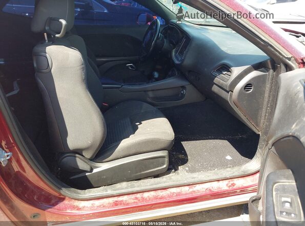2C3CDZBT8KH655393 2019 DODGE CHALLENGER Maroon Front interior view