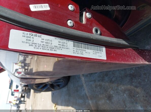 2C3CDZBT8KH655393 2019 DODGE CHALLENGER Maroon Engine compartment view
